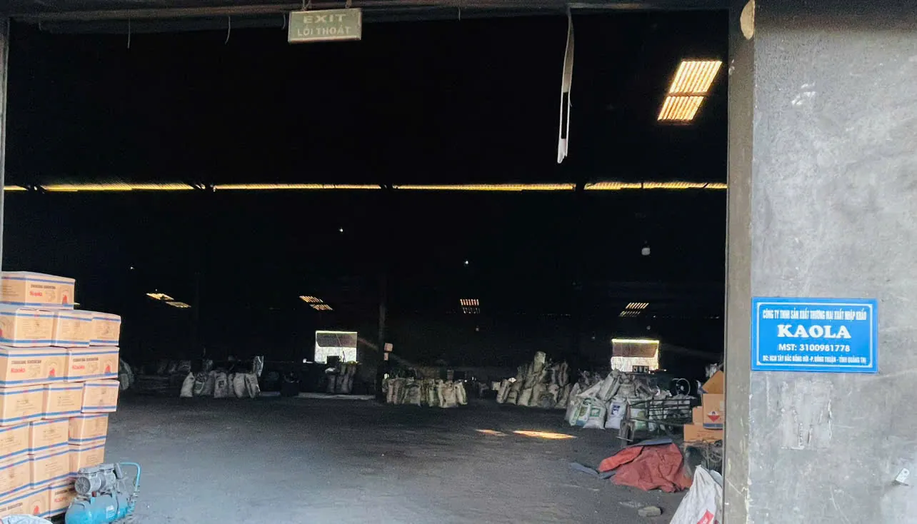 Entrance to the KAOLA charcoal production facility