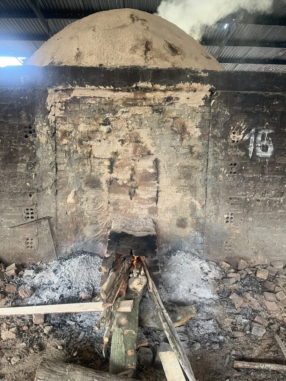 Traditional charcoal kiln at KAOLA
