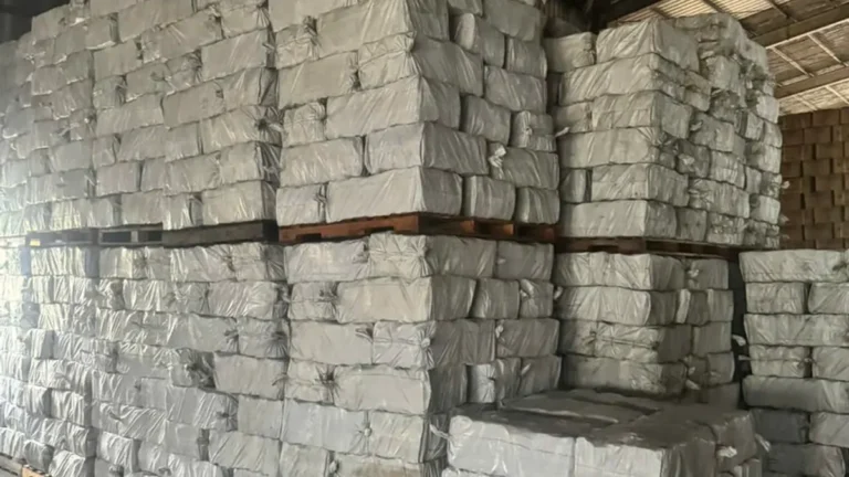 Charcoal packaging prepared for wholesale export from Vietnam