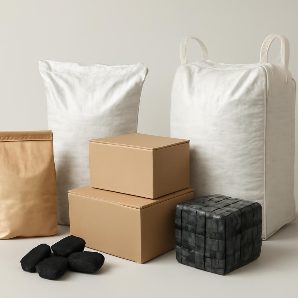 Main Vietnam Mangrove Charcoal Packaging Types